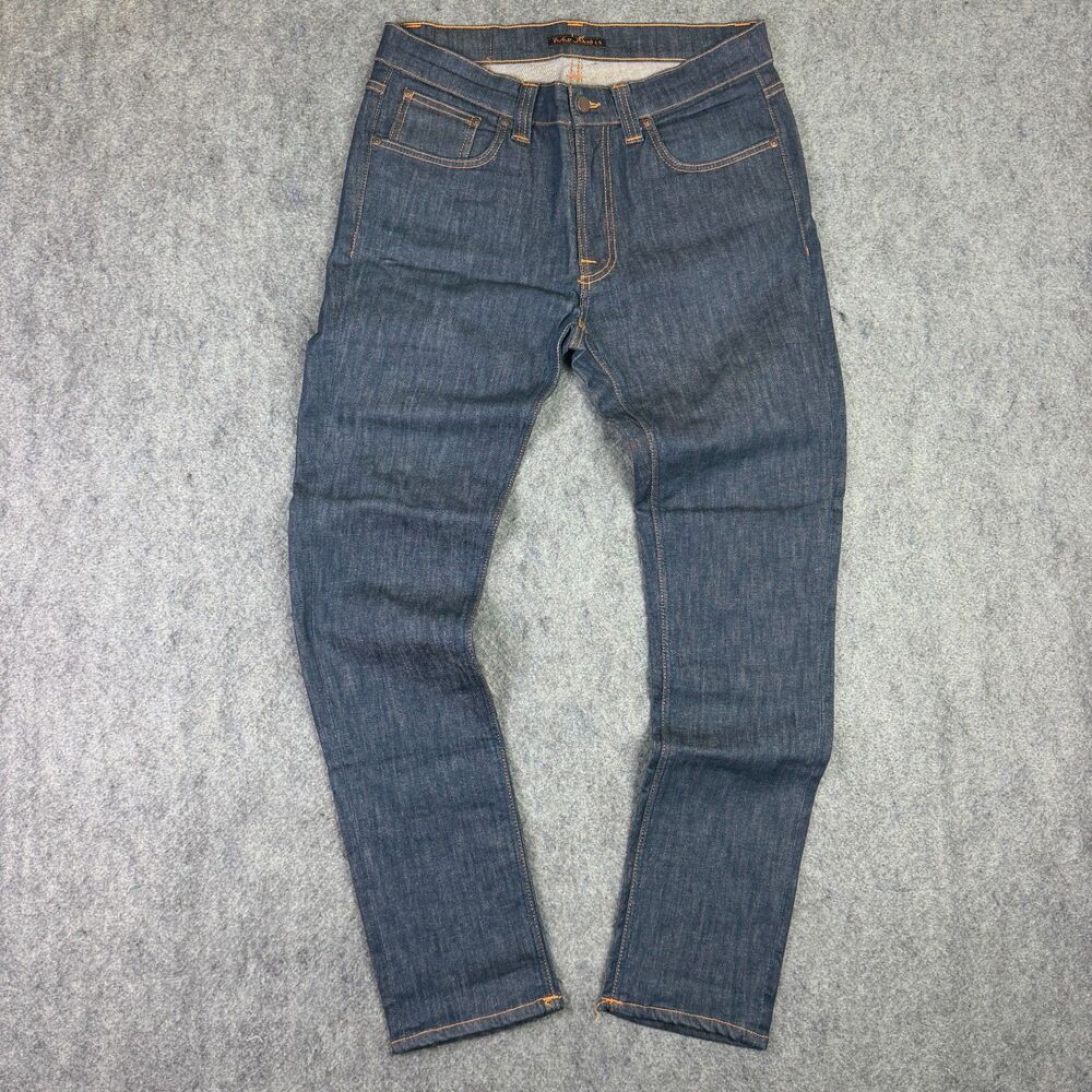 Men's Nudie Jeans Lean Dean Denim "Dry Iron" Size 33x32 NJ1001109